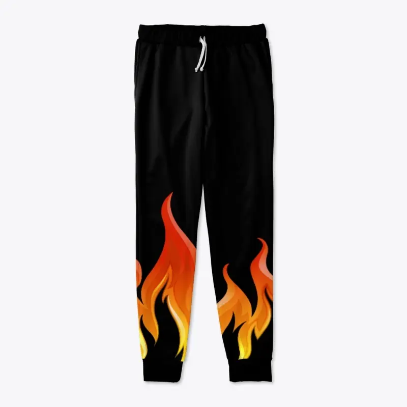 Contrast Fire Print Merch